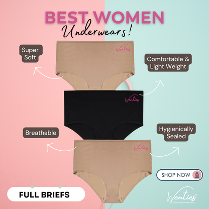 Full Briefs Super Soft Women underwear (Pack of 3)!